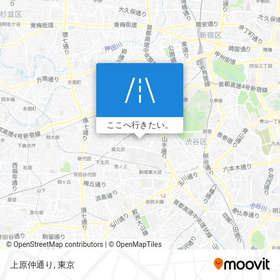 上原仲通り地図