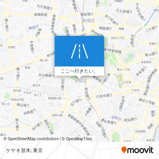 ケヤキ並木地図