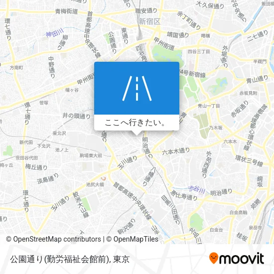 公園通り(勤労福祉会館前)地図