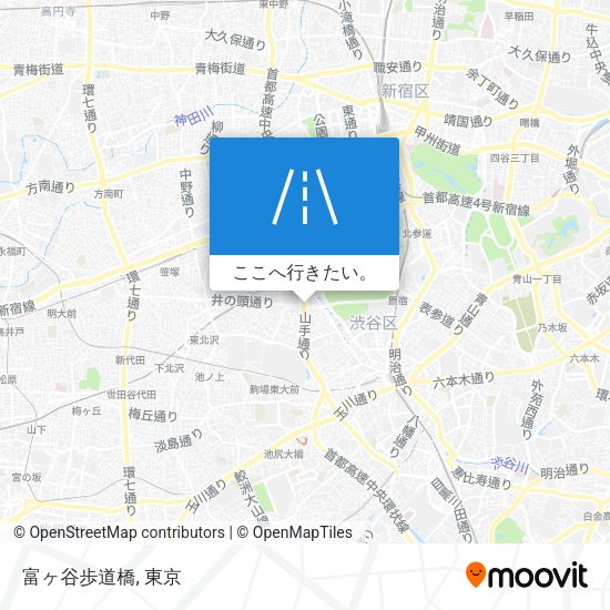 富ヶ谷歩道橋地図
