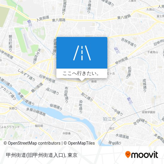 甲州街道(旧甲州街道入口)地図
