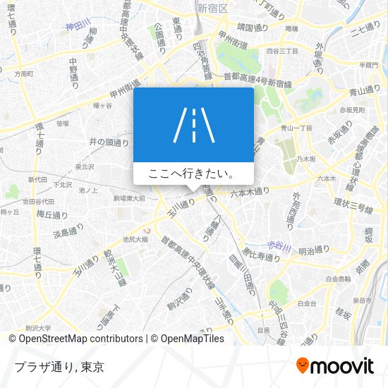 プラザ通り地図