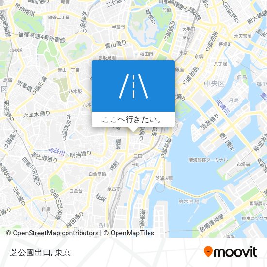 芝公園出口地図