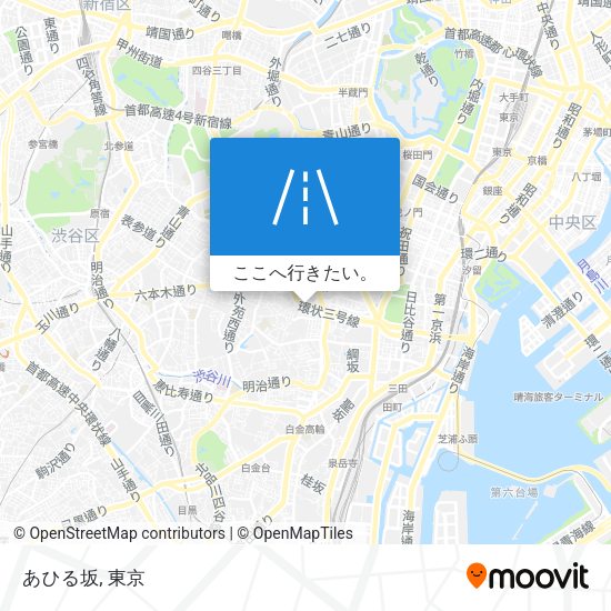 あひる坂地図