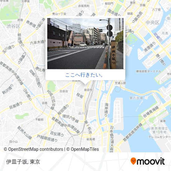 伊皿子坂地図
