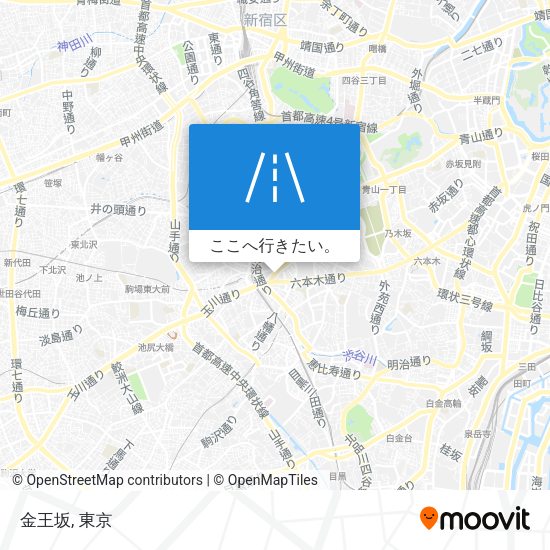 金王坂地図