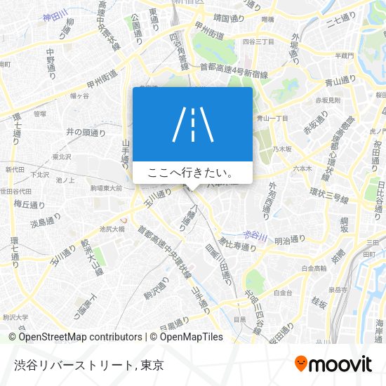 渋谷リバーストリート地図