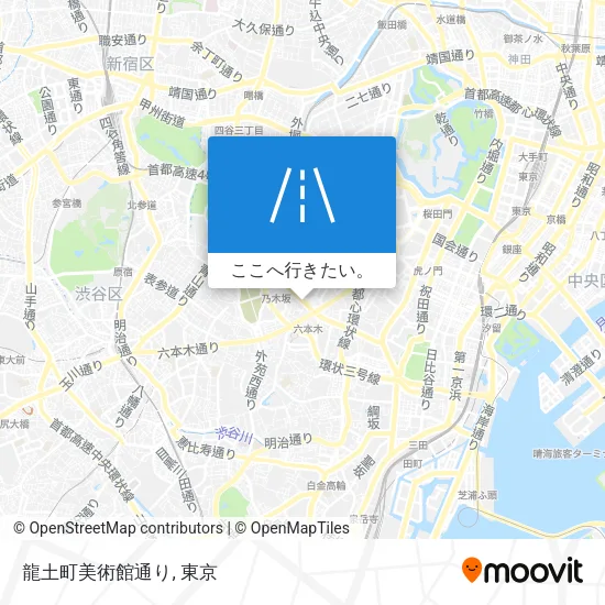 龍土町美術館通り地図