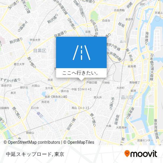 中延スキップロード地図