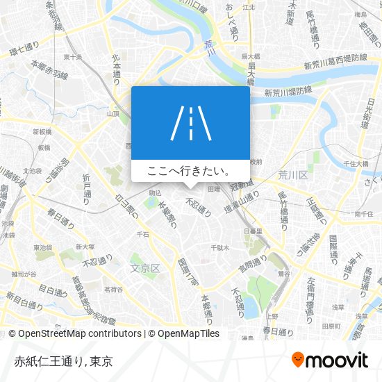 赤紙仁王通り地図