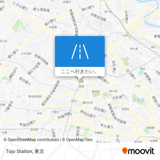 Tojo Station地図