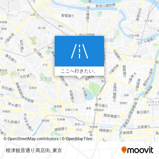 根津観音通り商店街地図