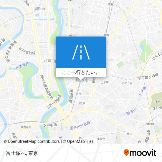 富士塚へ地図