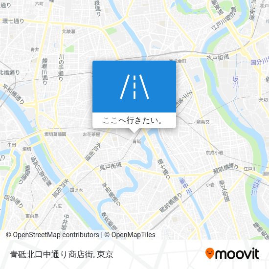 青砥北口中通り商店街地図