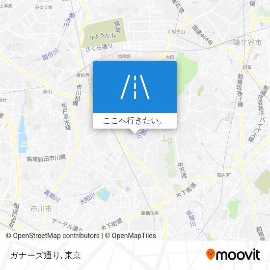 ガナーズ通り地図