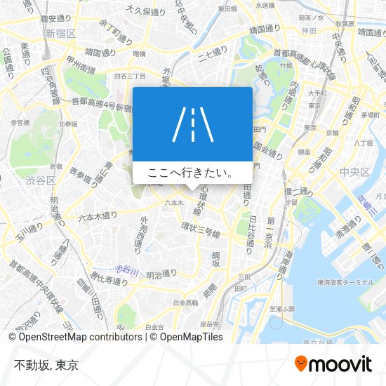 不動坂地図