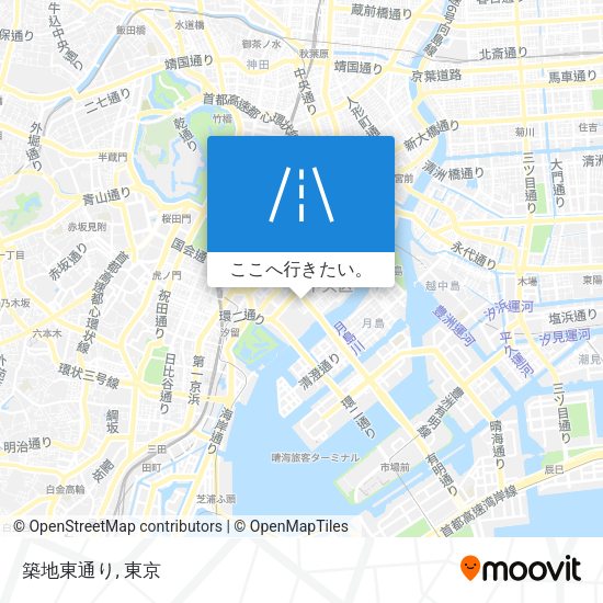 築地東通り地図