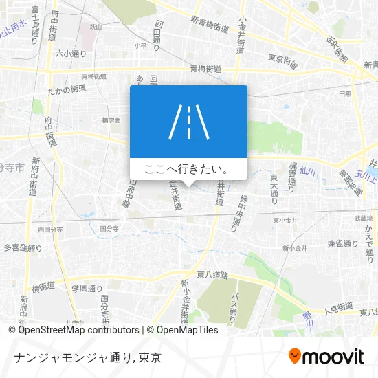 ナンジャモンジャ通り地図