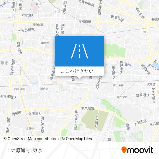 上の原通り地図