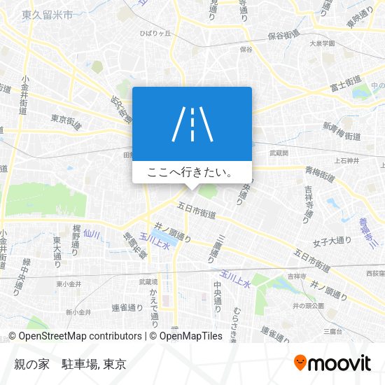 親の家　駐車場地図