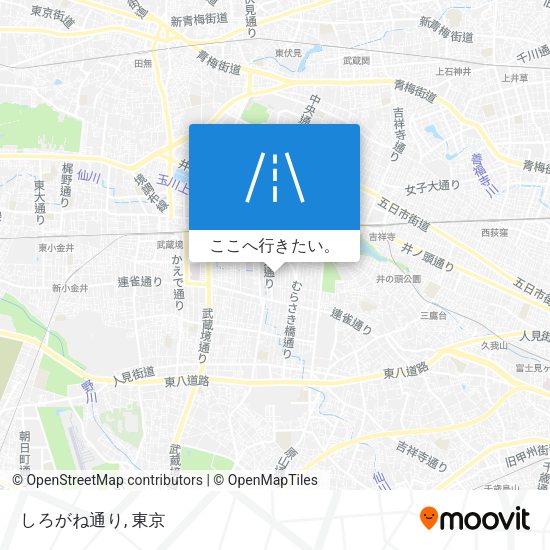 しろがね通り地図