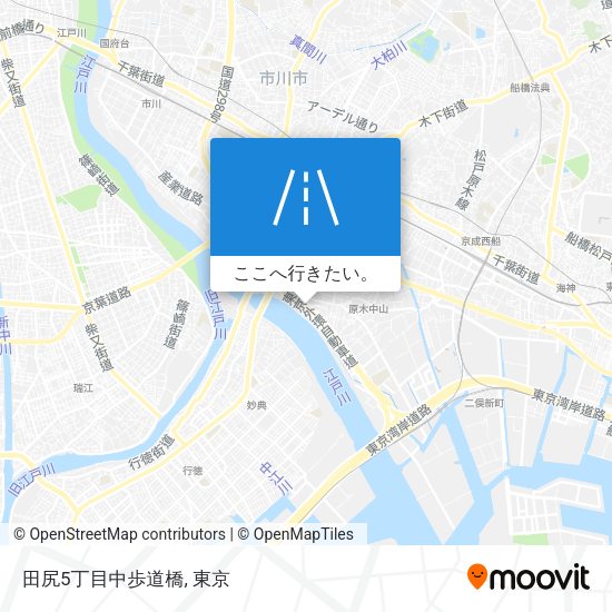 田尻5丁目中歩道橋地図