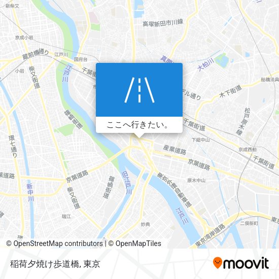 稲荷夕焼け歩道橋地図