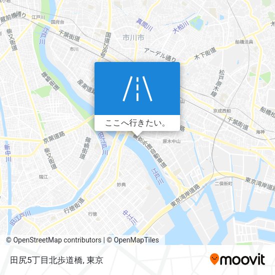 田尻5丁目北歩道橋地図