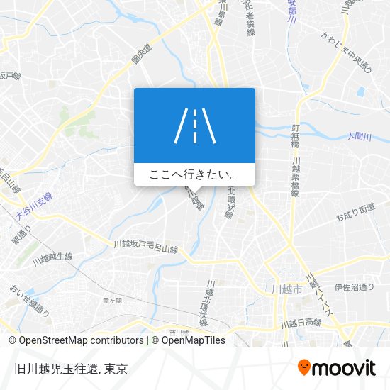 旧川越児玉往還地図