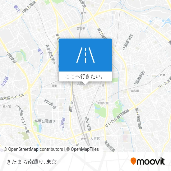 きたまち南通り地図