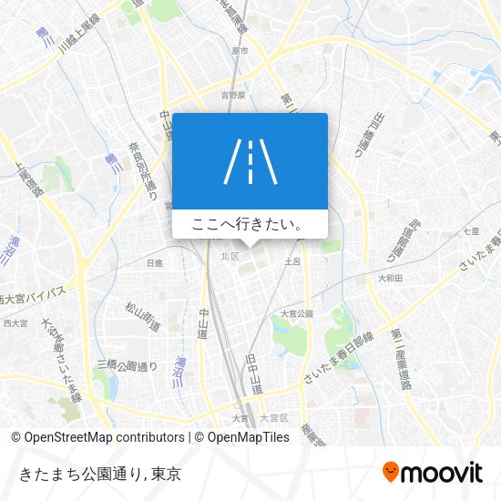 きたまち公園通り地図