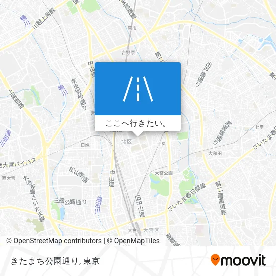 きたまち公園通り地図