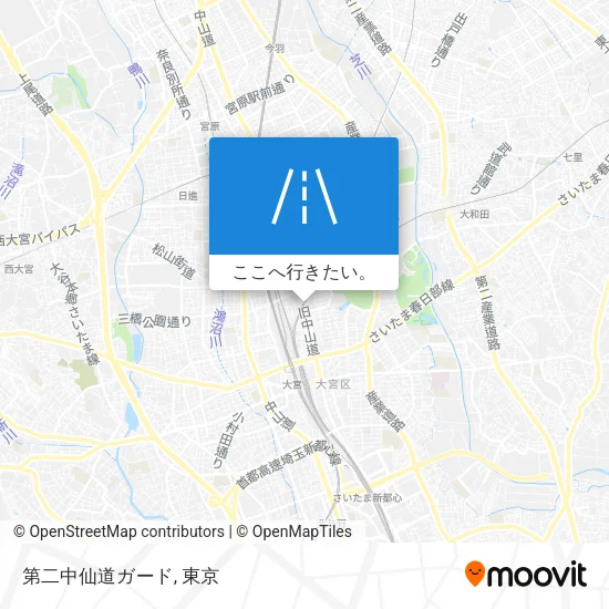 第二中仙道ガード地図
