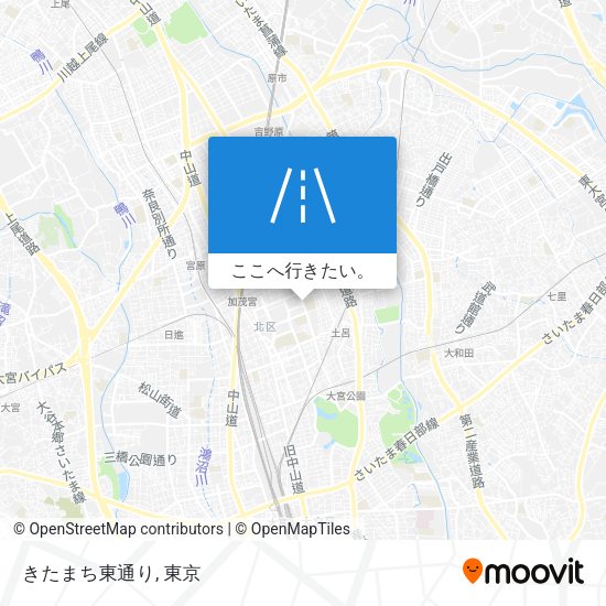 きたまち東通り地図