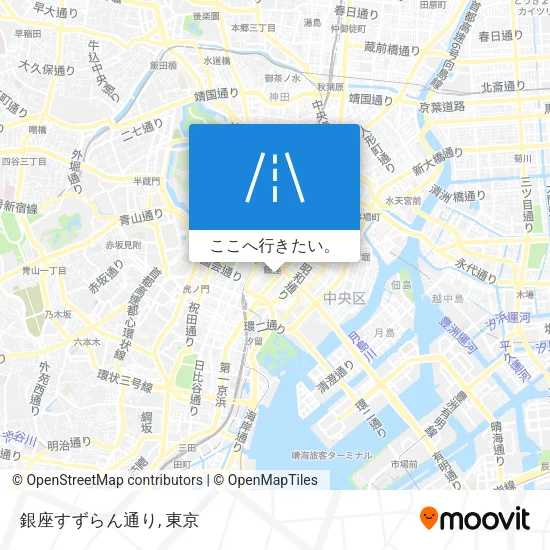 銀座すずらん通り地図