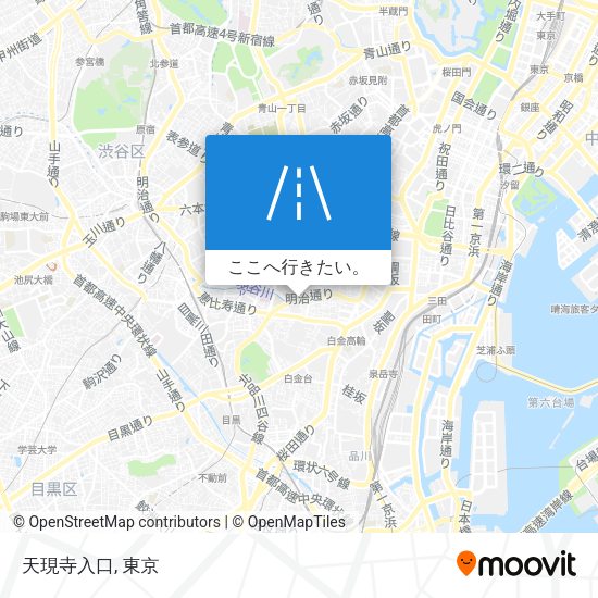 天現寺入口地図