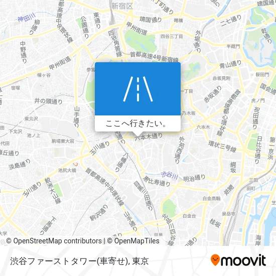 渋谷ファーストタワー(車寄せ)地図