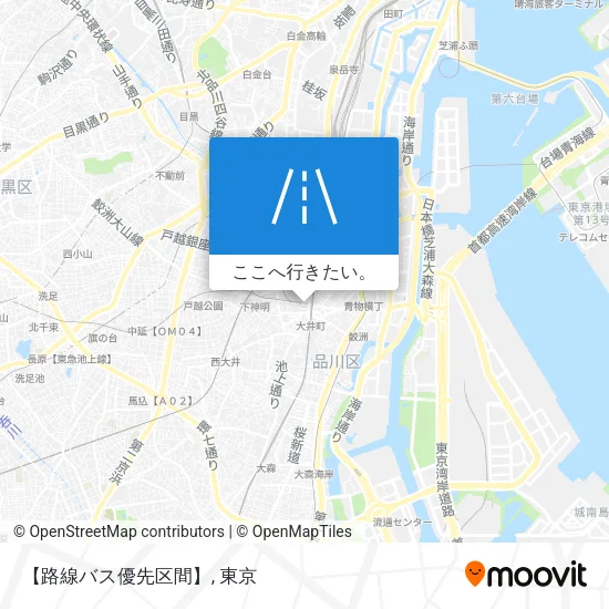 【路線バス優先区間】地図