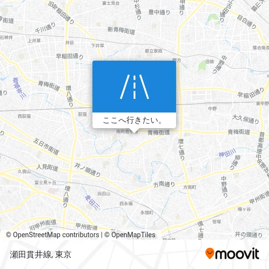 瀬田貫井線地図