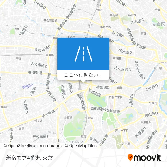 新宿モア4番街地図