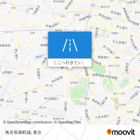 角筈和泉町線地図