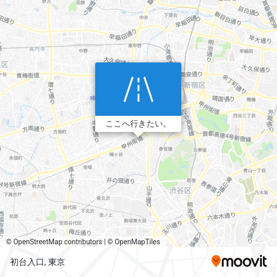 初台入口地図