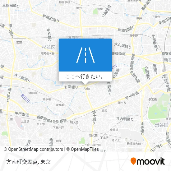 方南町交差点地図