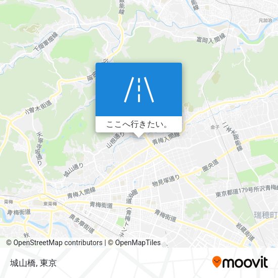 城山橋地図