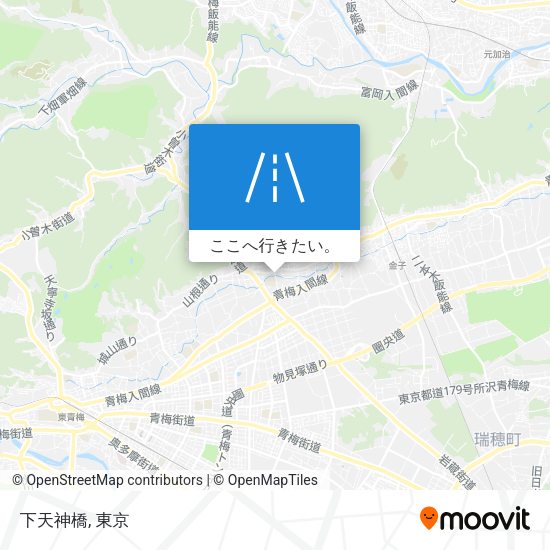 下天神橋地図