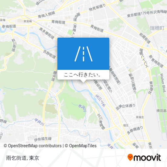 雨乞街道地図