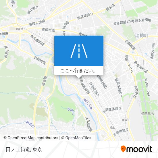 田ノ上街道地図