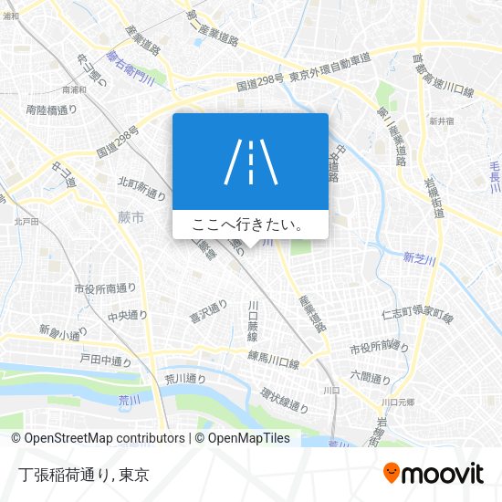 丁張稲荷通り地図