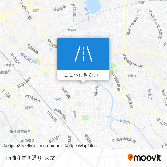 南浦和前川通り地図