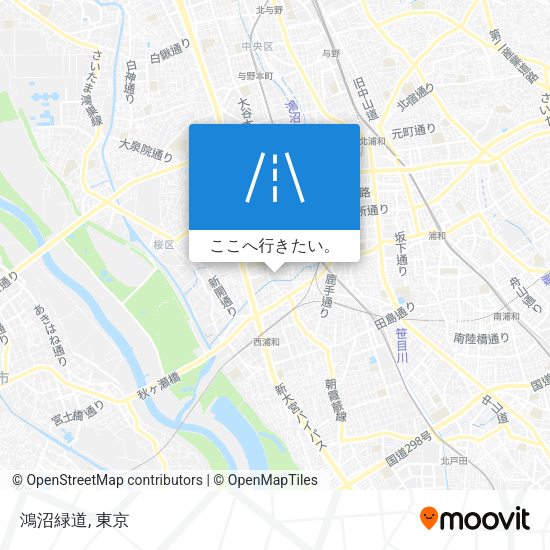 鴻沼緑道地図